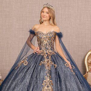 NEW OFF SHOULDERS SLEEVELESS EMBROIDERED SEQUIN DRESS WITH LACE UP BACK GL3107